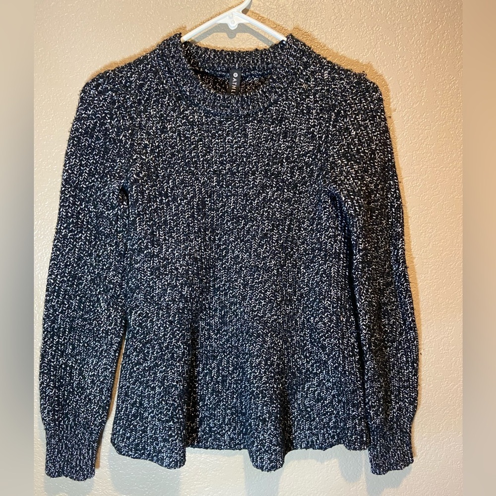 Athleta Black and White Knit Sweater